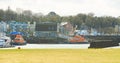 Irish lifeboats parked in the harbor. Royalty Free Stock Photo