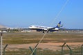 Ryanair Plane On the Runway Royalty Free Stock Photo