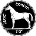 Irish money Pre-decimal silver Half crown coin