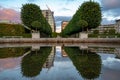 Irish Museum of Modern Art in Dublin Ireland with decorative symmetrical trees