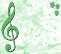 Irish Musical Banner Royalty Free Stock Photo