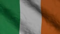 Irish national flag. State flag of Ireland illustration. 3D Render.