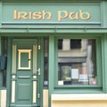 Irish pub, frontal view.