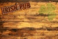 Irish pub sign Royalty Free Stock Photo