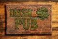 Irish pub sign