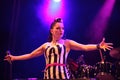 Irish rockabilly singer Imelda May during his show in Cruilla Barcelona Festival, July 12, 2014 Royalty Free Stock Photo