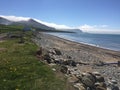 Irish sea view from Dina Dinlle beach near Carnarfon