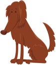 Irish setter dog cartoon character