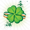 Irish Shamrock Icon Royalty Free Stock Photo