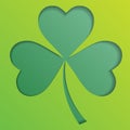 Irish shamrock leaves background for Happy St. Patrick s Day. EPS 10. Royalty Free Stock Photo