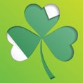 Irish shamrock leaves background for Happy St. Patrick s Day. EPS 10. Royalty Free Stock Photo