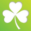 Irish shamrock leaves background for Happy St. Patrick s Day. EPS 10. Royalty Free Stock Photo