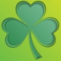 Irish shamrock leaves background for Happy St. Patrick s Day. EPS 10. Royalty Free Stock Photo
