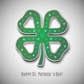 Irish shamrock saint patricks day icon Royalty Free Stock Photo