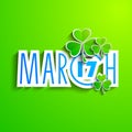 Irish shamrocks background