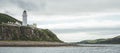 Irish shore panorama with Campbeltown lighthouse