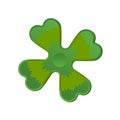 Irish spinner clover shamrock. Hand toy for Ireland. Green Clove