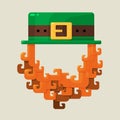 Irish St. Patricks Day leprechaun icon