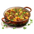 Irish stew watercolor