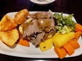 Irish Sunday Beef Dinner Royalty Free Stock Photo