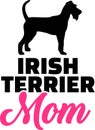 Irish Terrier mom silhouette