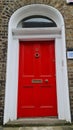 Irish unique colourful doors. Symbol of Dublin,Ireland