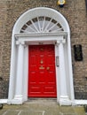 Irish unique colourful doors. Symbol of Dublin,Ireland