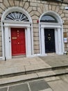 Irish unique doors. Symbol of Dublin
