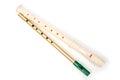 Irish whistle and block flute are longitudinal flutes with a whistle device and playing holes