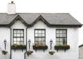 Facade of a traditional Irish house. Royalty Free Stock Photo