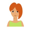 Irish Woman Flat. Vector