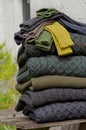 Irish woolen knits Royalty Free Stock Photo