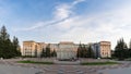 Panoramic view of the building of the government of the Irkutsk region