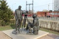 Irkutsk, monument to surveyors-prospectors