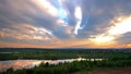 Irkutsk region. Tulun. Siberian nature. The River Ia.