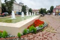 Fountain near Circus in Irkutsk. Russia Royalty Free Stock Photo