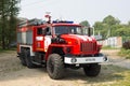 Irkutsk, Russia - July 28, Russian fire service vehicle.