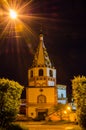 Irkutsk, Russia - May 28, 2016: Cathedral of the Epiphany, Irkutsk, Russia at night. Rebuilt after a fire in 1718