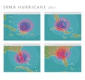 Irma hurricane 2017 forecast vector