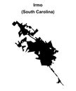 Irmo outline map Royalty Free Stock Photo
