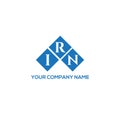 IRN letter logo design on white background. IRN creative initials letter logo concept. IRN letter design Royalty Free Stock Photo