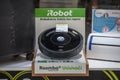 iRobot logo in front of a roomba vacuum cleaer for sale in Belgrade,