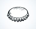 Iron bottle cap. Vector drawing Royalty Free Stock Photo