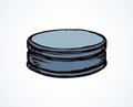 Iron bottle cap. Vector drawing Royalty Free Stock Photo