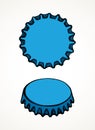 Iron bottle cap. Vector drawing Royalty Free Stock Photo