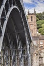 Iron Bridge by Abraham Darby, Ironbridge, Shropshire, UK Royalty Free Stock Photo