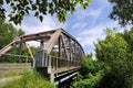 Iron bridge across Coquitlam River, British Columbia Royalty Free Stock Photo