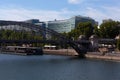 The iron bridge called Viaduc d`Austerlit, Paris