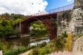 Iron Bridge at Ironbridge from below Royalty Free Stock Photo