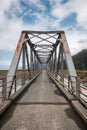 Bridge over Hooker River in New Zealand Royalty Free Stock Photo